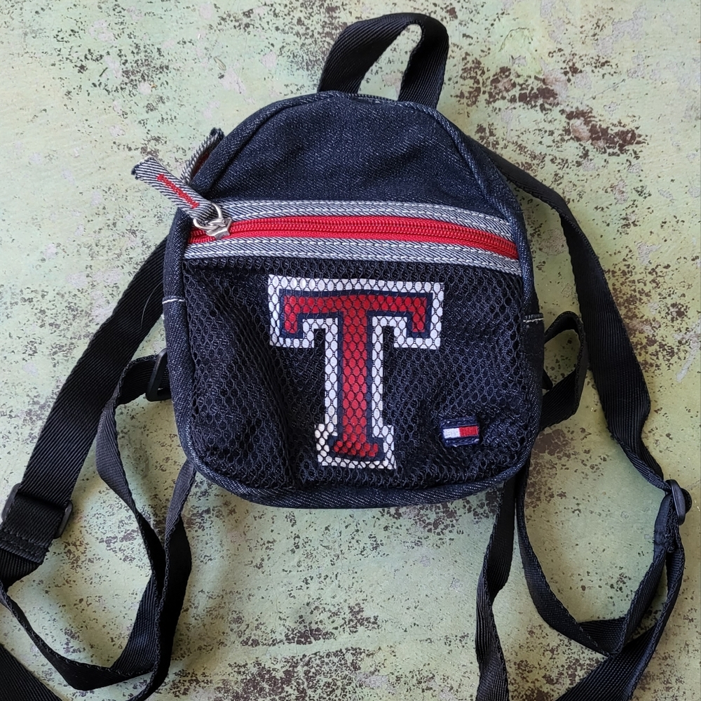 90s vintage Tommy Hilfiger denim mini backpack